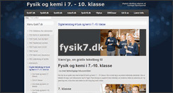 Desktop Screenshot of fysik7.dk