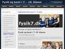 Tablet Screenshot of fysik7.dk